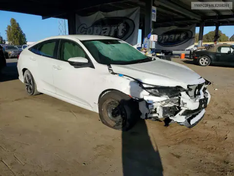 19XFC2F68LE208261 — 2020 Honda Civic, фото 4 с аукциона Copart, ПЕРЕДНЯЯ ЧАСТЬ