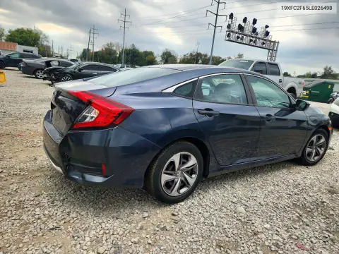 19XFC2F65LE026498 — 2020 Honda Civic, photo 3 from Copart, Rear end
