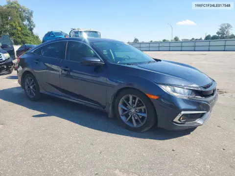 19XFC1F34LE017548 — 2020 Honda Civic, фото 4 з Copart, Передня частина
