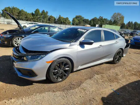 19XFC2F85LE215962 — 2020 Honda Civic, ЗАДНЯЯ ЧАСТЬ, фото до ремонта
