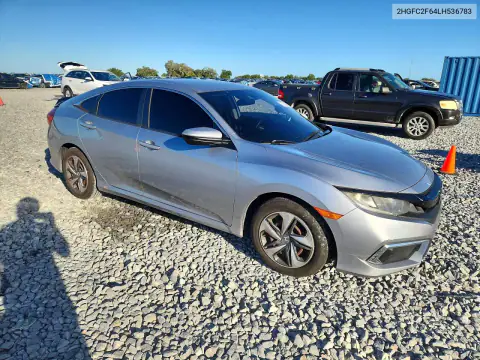 2HGFC2F64LH536783 — 2020 Honda Civic, ფოტო 4, Copart, მცირე ჩაღრმავებები და ნაკაწრები