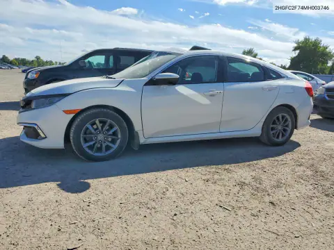 2HGFC2F74MH003746 Honda Civic 2021 — Side damage, before-repair photo
