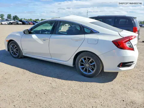 2HGFC2F74MH003746 — 2021 Honda Civic, photo 2 from Copart, Side