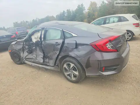 2HGFC2F50MH014581 — 2021 Honda Civic, photo 2 from Copart, Side