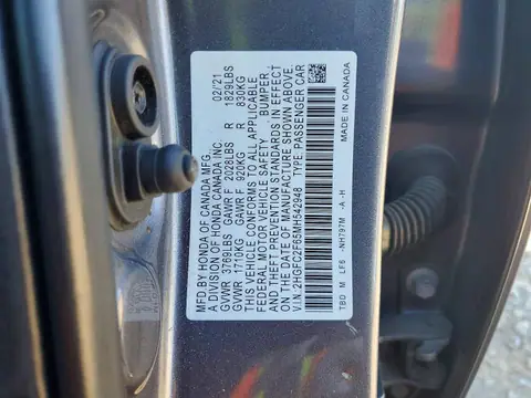 2HGFC2F65MH542948 — 2021 Honda Civic, ფოტო 13, Copart 23.10.2026, უკანა ნაწილი