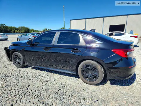 2HGFE2F2XNH558619 — 2022 Honda Civic, фото 2 с аукциона Copart 14.10.2026, Передняя часть