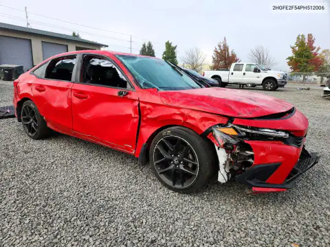 2HGFE2F54PH512006 — 2023 Honda Civic, foto 4 de Copart, Vuelco