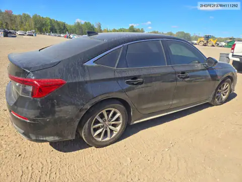 2HGFE2F37RH111292 — 2024 Honda Civic, photo 3 from Copart, Flood