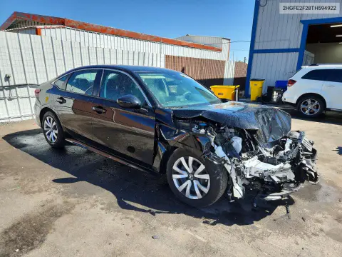 2026 Honda Civic Lx VIN 2HGFE2F28TH594922 фото 4