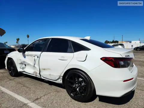 2HGFE4F81TH346754 — 2026 Honda Civic, photo 2 from Copart, Side