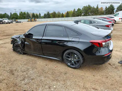 2HGFE2F57TH535032 — 2026 Honda Civic, photo 2 from Copart, Front end