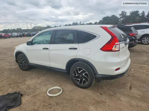 2016 Honda Cr-V Se VIN 5J6RM4H41GL016334 фото 2