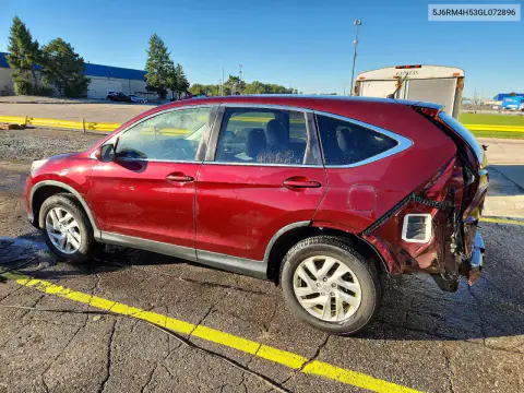 5J6RM4H53GL072896 — 2016 Honda CR-V, photo 2 from Copart, Rear end