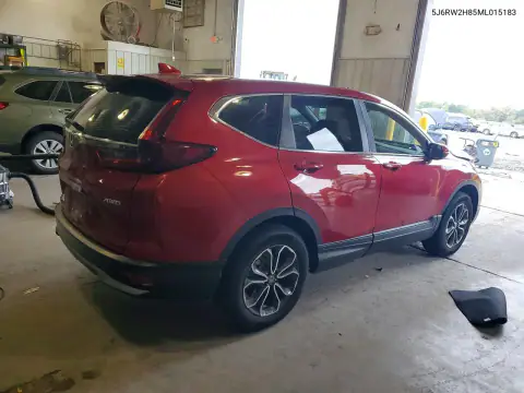 5J6RW2H85ML015183 — 2021 Honda CR-V, photo 3 from Copart, Front end