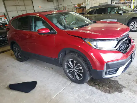 5J6RW2H85ML015183 — 2021 Honda CR-V, photo 4 from Copart, Front end