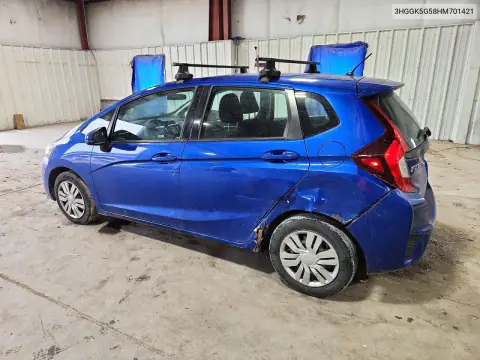 3HGGK5G58HM701421 — 2017 Honda Fit, photo 2 from Copart, Rear end