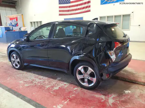 3CZRU6H36NM768870 — 2022 Honda HR-V, photo 2 from Copart 26.10.2026, Rear end