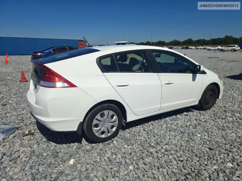 2014 Honda Insight VIN JHMZE2H3XES002013 фото 3