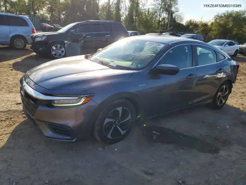 19XZE4F53ME010389 — 2021 Honda Insight, Задняя часть, фото до ремонта