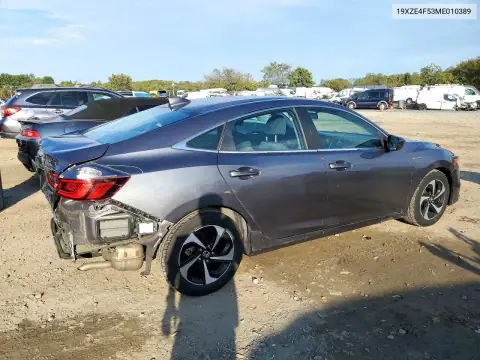 19XZE4F53ME010389 — 2021 Honda Insight, фото 3 с аукциона Copart, Задняя часть