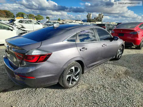 19XZE4F59ME011157 — 2021 Honda Insight, photo 3 from Copart, Rear end
