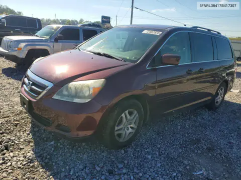5FNRL38417B417307 — 2007 Honda Odyssey, Боковая часть, фото до ремонта
