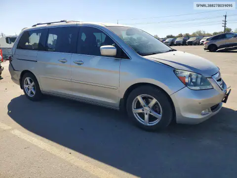 5FNRL38827B039095 — 2007 Honda Odyssey, photo 4 from Copart, Rear end