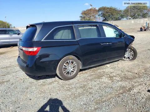 2013 Honda Odyssey Exl VIN 5FNRL5H63DB061001 фото 3