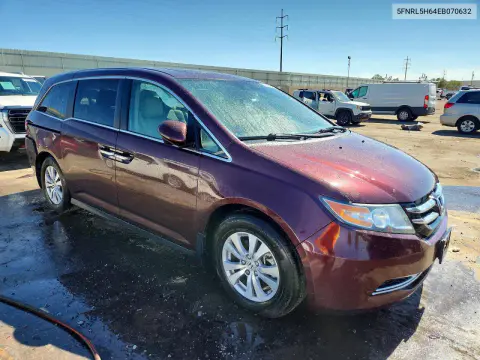 2014 Honda Odyssey Exl VIN 5FNRL5H64EB070632 фото 4