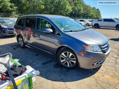 2014 Honda Odyssey Touring VIN 5FNRL5H93EB064069 фото 4