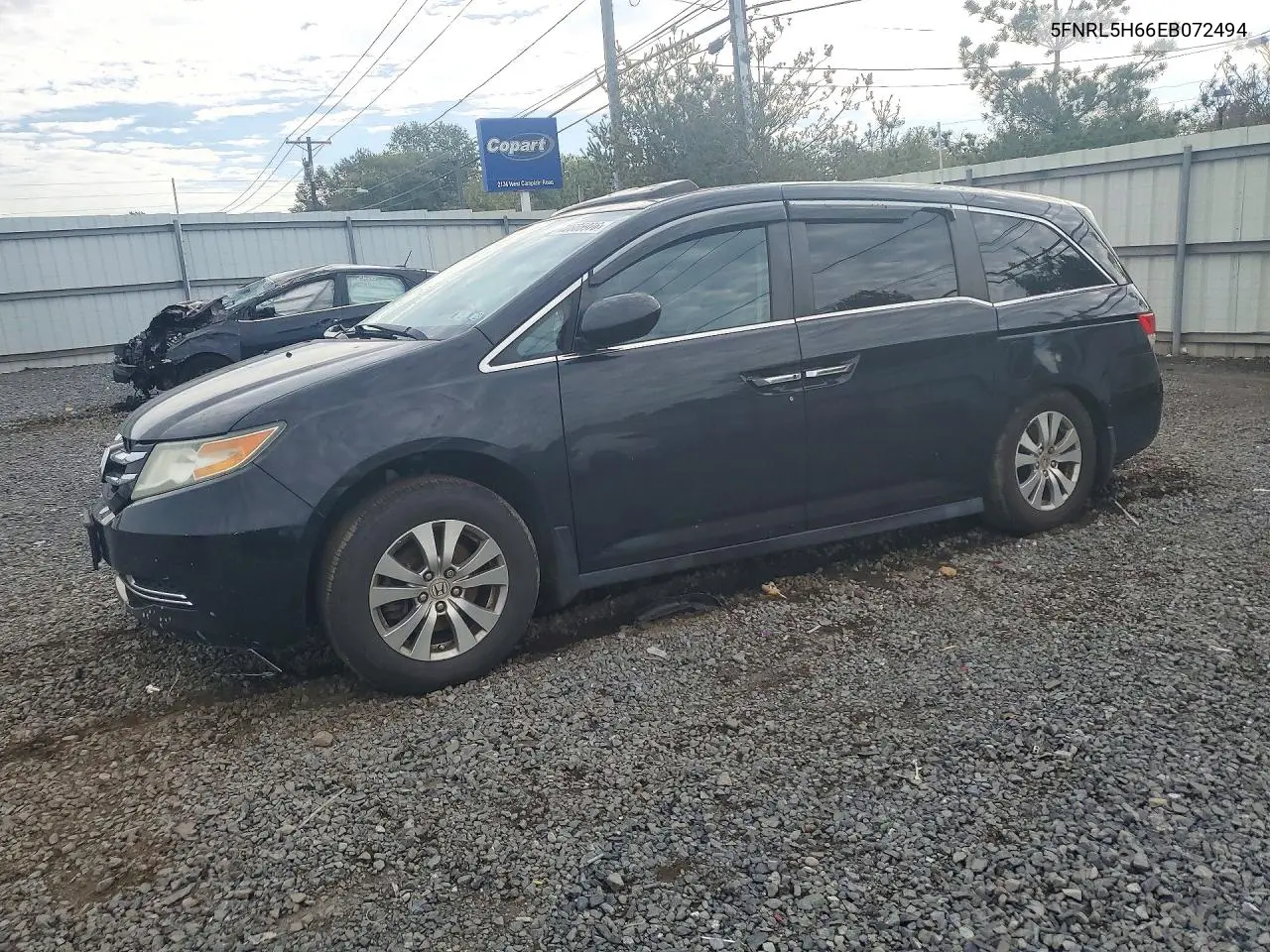 5FNRL5H66EB072494 Honda Odyssey 2014 — повреждение Задняя часть, фото до ремонта