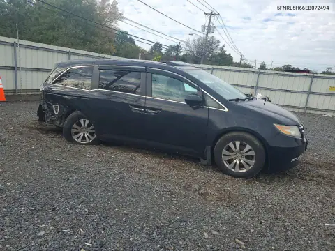 5FNRL5H66EB072494 — 2014 Honda Odyssey, фото 4 с аукциона Copart, Задняя часть