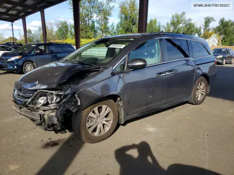 5FNRL5H67FB100207 — 2015 Honda Odyssey, Передня частина (Front End), фото до ремонту