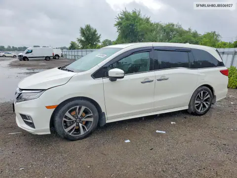 5FNRL6H80JB506927 Honda Odyssey 2018 — Flood damage, before-repair photo