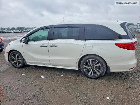 5FNRL6H80JB506927 — 2018 Honda Odyssey, photo 2 from Copart, Flood
