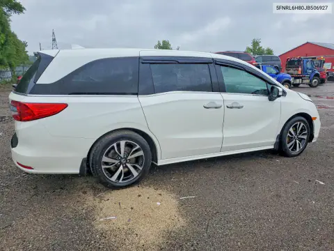 5FNRL6H80JB506927 — 2018 Honda Odyssey, photo 3 from Copart, Flood