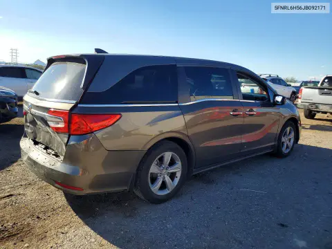 2018 Honda Odyssey Ex VIN 5FNRL6H56JB092171 фото 3