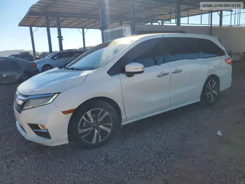 5FNRL6H9XJB019159 — 2018 Honda Odyssey, Задняя часть, фото до ремонта