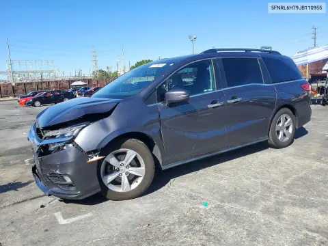 5FNRL6H79JB110955 — 2018 Honda Odyssey, Передня частина, фото до ремонту
