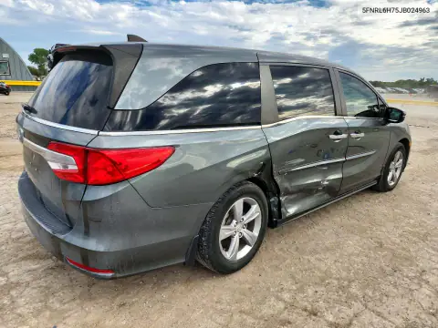 5FNRL6H75JB024963 — 2018 Honda Odyssey, foto 3 de Copart, Lateral