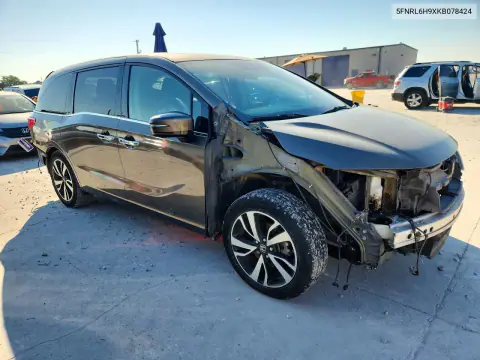 2019 Honda Odyssey Elite VIN 5FNRL6H9XKB078424 фото 4