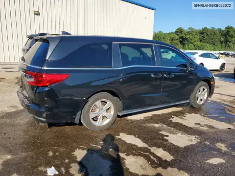 5FNRL6H58KB025072 — 2019 Honda Odyssey, фото 3 з Copart, Передня частина