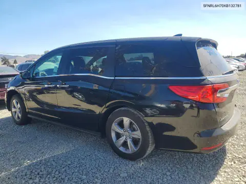 5FNRL6H70KB132781 — 2019 Honda Odyssey, zdjęcie 2 z Copart, Przód