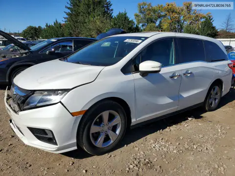 5FNRL6H72LB036765 — 2020 Honda Odyssey, Przód, zdjęć przed naprawą