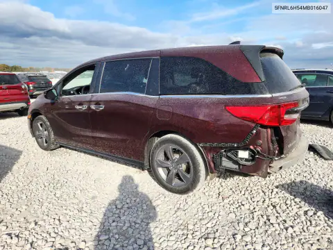 5FNRL6H54MB016047 — 2021 Honda Odyssey, фото 2 с аукциона Copart, Задняя часть