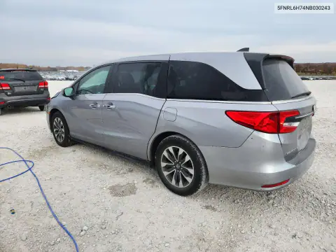 5FNRL6H74NB030243 — 2022 Honda Odyssey, ფოტო 2, Copart, წინა ნაწილი