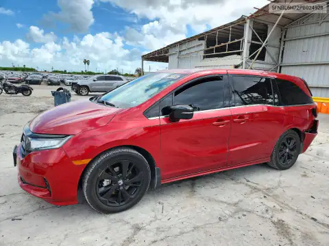 5FNRL6H72PB024928 Honda Odyssey 2023 — Rear end damage, before-repair photo