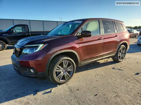 5FNYF8H55MB023765 — 2021 Honda Passport, Задня частина, фото до ремонту