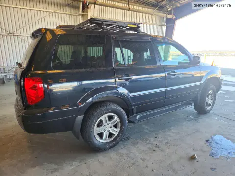 2004 Honda Pilot Exl VIN 2HKYF18694H578476 фото 3