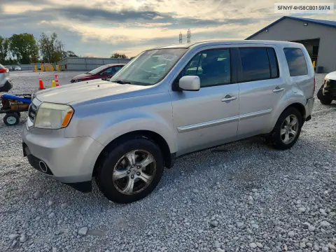 5FNYF4H58CB015974 — 2012 Honda Pilot, Задняя часть, фото до ремонта